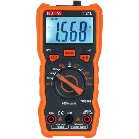 Multimètre numérique T21L 6000 points haute précision test inductance capacité fréquence (1/5)