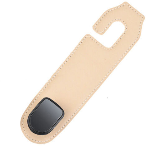 Crochet multifonctionnel en cuir flexible pour appui-tête de siège auto avec rangement intégré