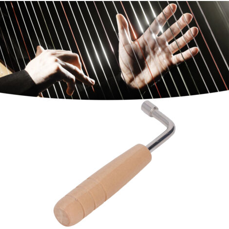 Clé d'accordage pour piano lyre harpe manche en bois