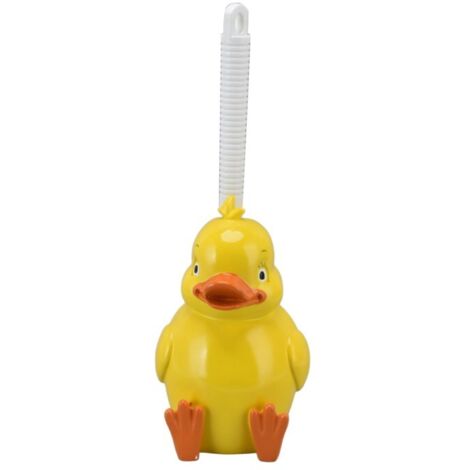 Brosse de toilette Little Yellow Duck sans joint, brosse de nettoyage en profondeur avec base pour salle de bain (1/5)