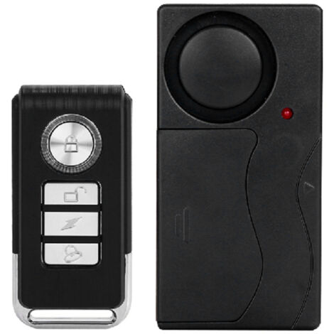 Alarme Vélo 110dB Sans Fil, Capteur de Vibration et de Mouvement, Sécurité Moto et Bicyclette, Télécommande (1/5)