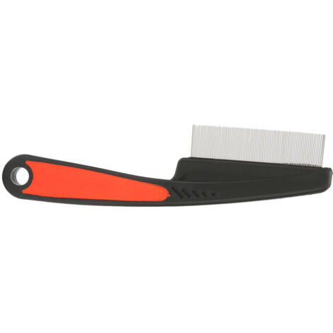 Peigne à puces en acier inoxydable à long manche et à dents fines pour éliminer les puces (nettoyage physique). (1/5)