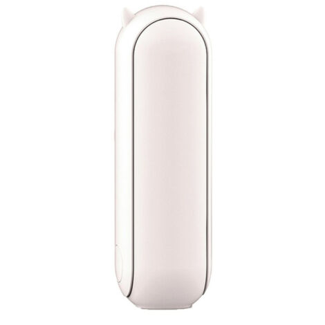 Ventilateur de poche rechargeable USB 1500mAh, 2 vitesses, batterie externe (blanc) (1/5)