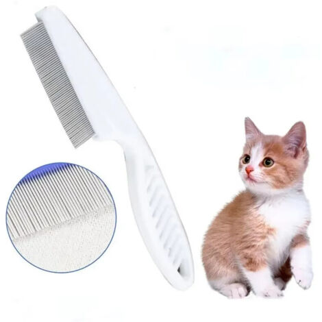 Peigne anti-puces et anti-tiques pour animaux de compagnie, 14 x 3 cm (1/5)