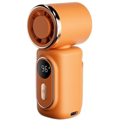 Mini ventilateur portable, 100 vitesses réglables, format compact de 8,9 cm (rechargeable) (1/5)