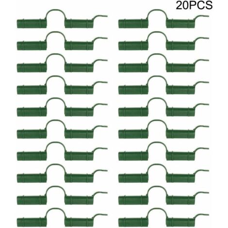 DEESSE SHOP - 20 pièces pinces de fixation de serre serre Tube outil de fixation outil fixe bâche de jardin pare-soleil Clips 1.1cm (1/5)