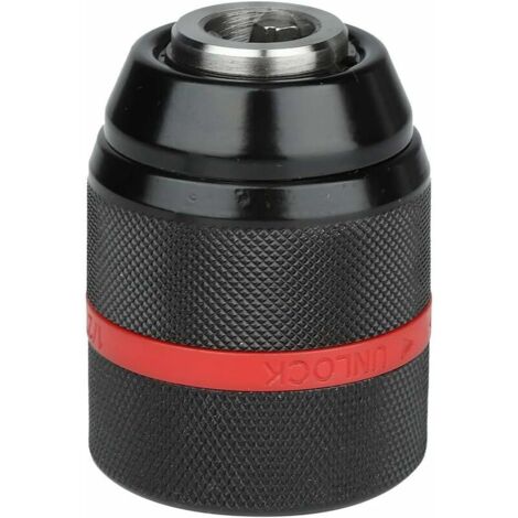 DEESSE SHOP - Mandrin de perceuse à serrage automatique, mandrin de perceuse à main sans clé, montage 1/2-20Unf, mandrin universel sans clé à changement rapide de 2 à 13 mm, mandrin de perceuse à main (1/5)