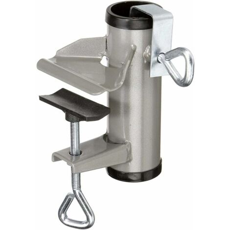 DEESSE SHOP - Porte-parapluie de patio - Pince de parapluie de balcon robuste, porte-parapluie, clip fixe pour patios, chaises, quais, pontons, mâts de drapeau et tables de pique-nique (1/5)
