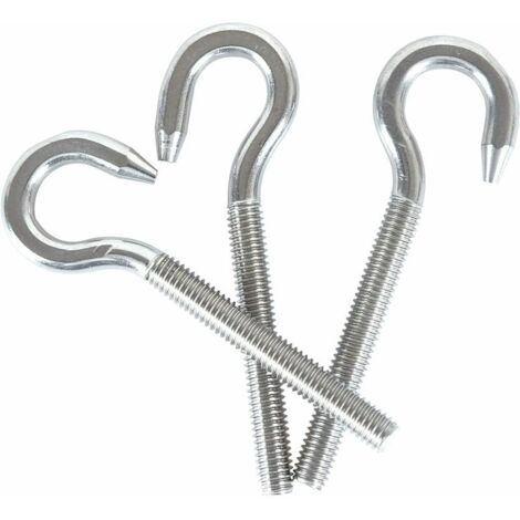 DEESSE SHOP - Vis à anneau en acier inoxydable M10 304 avec vis à tête ronde crochet à vis à tête ronde 5 (1/4)