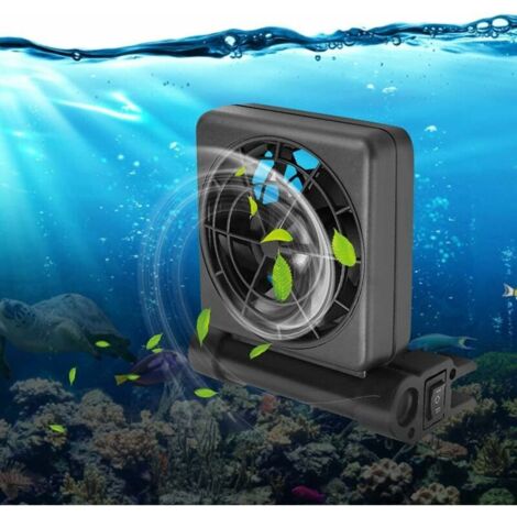 DEESSE SHOP - Ventilateur de réservoir de poissons Mini ventilateur de refroidissement d'aquarium réglable à tête unique pour refroidisseur suspendu d'aquarium 100-240V (règlement de l'ue)