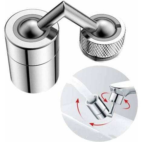 DEESSE SHOP - Robinet à 360 degrés, robinet à filtre anti-éclaboussures universel, aérateur de robinet à 720 degrés, pommeau de douche réglable à 2 modes avec filtre net à 4 couches, pour M22-M24 (1 P (1/5)