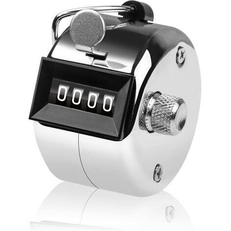 DEESSE SHOP - Compteur de clics à 4 chiffres - Compteur de métaux manuel - Clicker pour compter, marquer le golf(1 PCS) (1/5)
