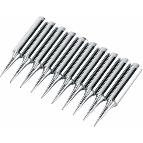 DEESSE SHOP - Lot de 10 pointes de fer à souder 900M-TI pour pointes de fer à souder de rechange applicables à la station de soudage 936, 937 pour la fabrication artisanale. (1/5)