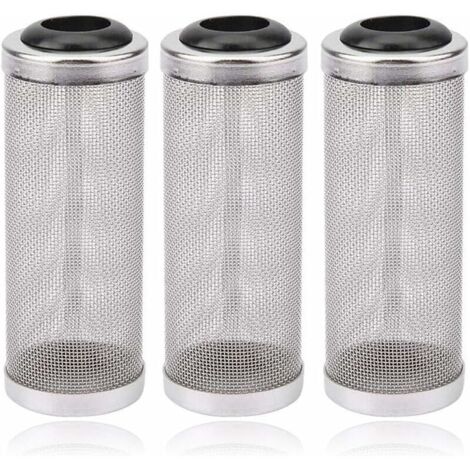 DEESSE SHOP - Lot de 3 protections de filtre d'aquarium, protection de filtre en maille d'aquarium, filtre de crépine d'admission pour crevettes, empêche le poisson d'être aspiré dans le filtre, 16 mm (1/5)