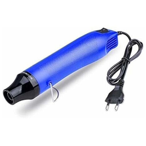 DEESSE SHOP - Pistolet à air chaud, Mini pistolet à air chaud 300W (Bleu) (1/5)