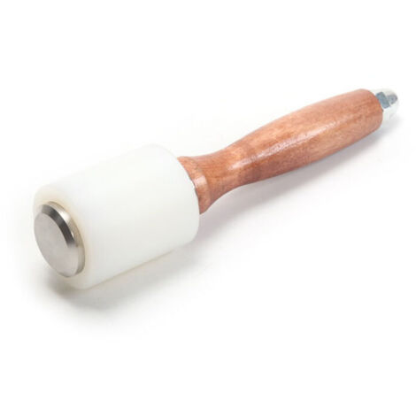 DEESSE SHOP - Leathercraft Marteau à découper en nylon Marteau à coudre Kit d'outils en cuir de vachette avec manche en bois (1/5)