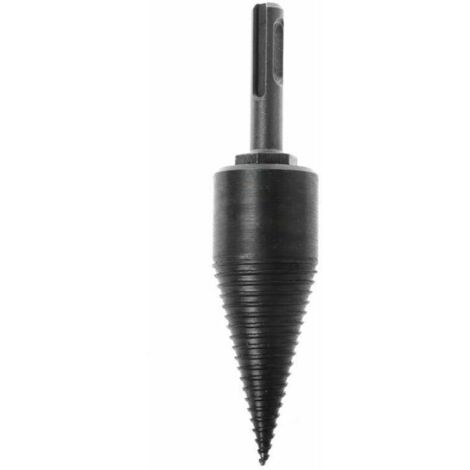 DEESSE SHOP - 32mm Multifonctionnel Vis Cônes Splitter Bûche Splitter Bois Splitter Vis avec Poignée Ronde Machine À Bois De Chauffage Forets À Bois Outils De Forage Accessoires (Poignée Ronde) (1/4)
