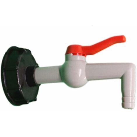 DEESSE SHOP - Raccord de robinet en plastique IBC 1000L, adaptateur de réservoir de vidange à filetage grossier 60 mm pour adaptateur de baignoire robinet de jardin, exportation 20/25/32 mm(20mm) (1/4)