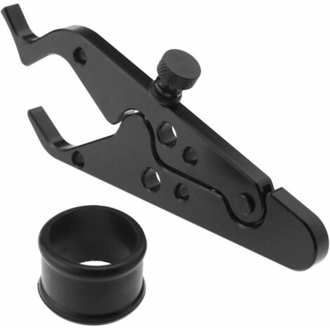 DEESSE SHOP - Régulateur de vitesse de moto Verrouillage de la commande des gaz Kit de bagues en caoutchouc de croisière Poignée universelle en aluminium (1/5)
