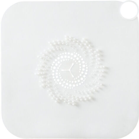 DEESSE SHOP - Couvercle de vidange de douche – Couvercle de vidange en maille de silicone, bouchon pour attrape-cheveux pour salle de bain, cuisine, évier, crépine, filtre, piège, maison, protection d (1/4)