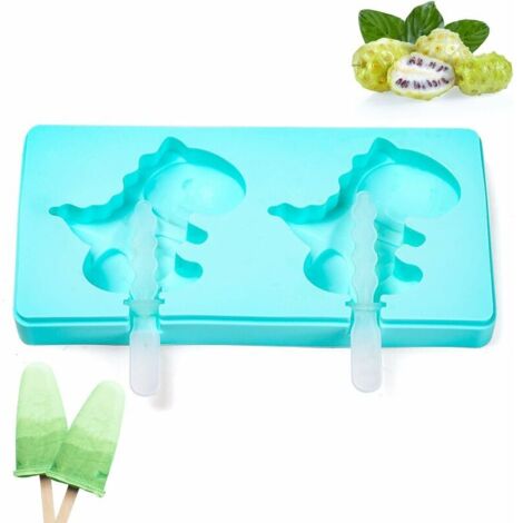 DEESSE SHOP - Moules à Popsicle en Silicone Fabricant de Moules à Pops Glacés avec Formes de Dinosaure Moules à Popsicle Réutilisables sans BPA pour Cake Pops Enfants Tolder Babies et Popsicle Maison (1/5)