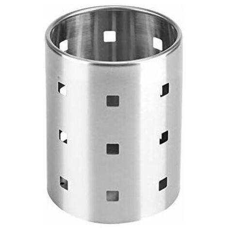 DEESSE SHOP - Porte-couverts en acier inoxydable porte-ustensiles de cuisine paniers à couverts organisateurs support de rangement rond pour cuillères couteaux fourchettes cadeau de Noël pour femme ma (1/5)
