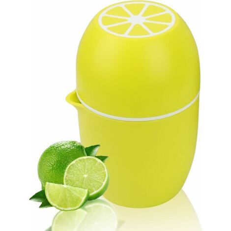 DEESSE SHOP - Presse-agrumes manuel avec design unique en forme de citron Deux modes d'utilisation pour différents fruits (jaune) (1/5)