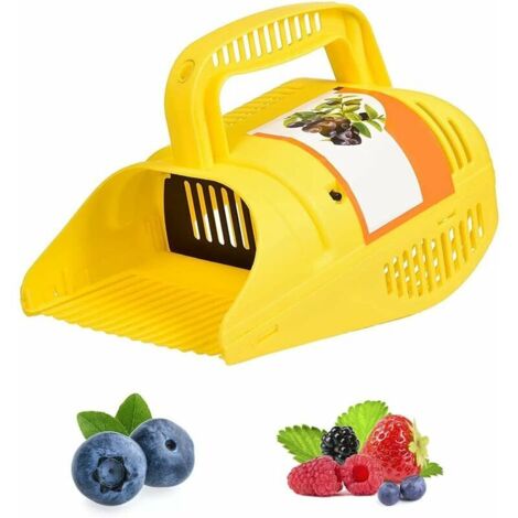 DEESSE SHOP - Cueilleur de baies Blueberry Rake Scoop Peigne Outil de cueillette de jardin Fruit Harvester Metal Garden Outdoor Rake Scoop for Fruit Foraging Harvesting Collector (1/5)
