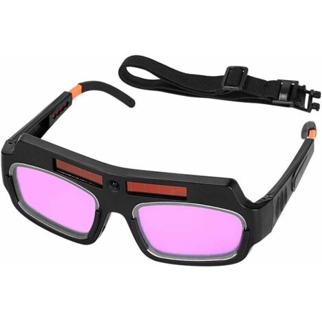 DEESSE SHOP - Lunettes de soudage à assombrissement automatique Lunettes de soudeur à énergie solaire avec ficelle réglable, casque de lunettes de soudeur anti-buée et anti-éblouissement (1/5)