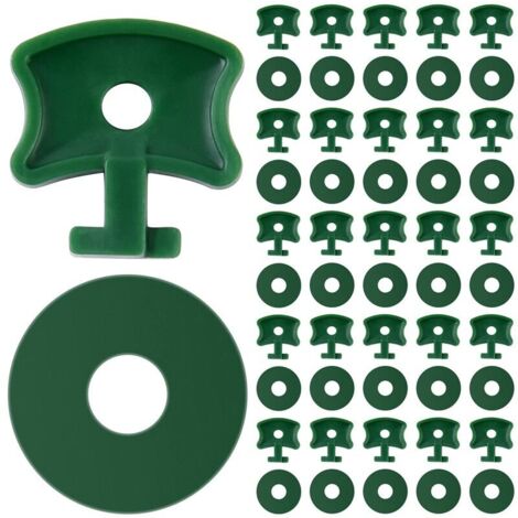 DEESSE SHOP - 200 Pièces Pinces Torsadées pour Serre Pinces en Plastique pour Serre Pinces Torsadées avec Rondelles pour Fixer le Filet à Bulles d'Isolation à la Serre en Aluminium Vert100 Pcs Fixatio (1/5)