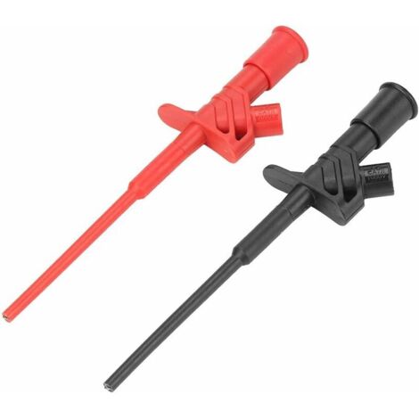 DEESSE SHOP - Sonde de test flexible haute tension - 2 pcs P5004 Sonde de test flexible haute tension isolée Clip de crochet de test professionnel rapide (1/5)