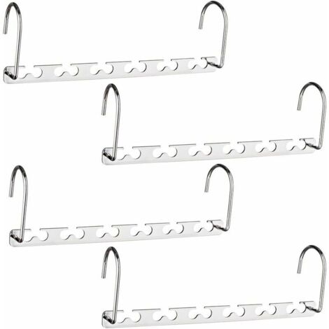 DEESSE SHOP - Cintre multifonctionnel pour économiser de l'espace, cintre magique en métal inoxydable pratique et durable, organisateur de cintres pour rangement de placard, garde-robe, suspension au- (1/5)