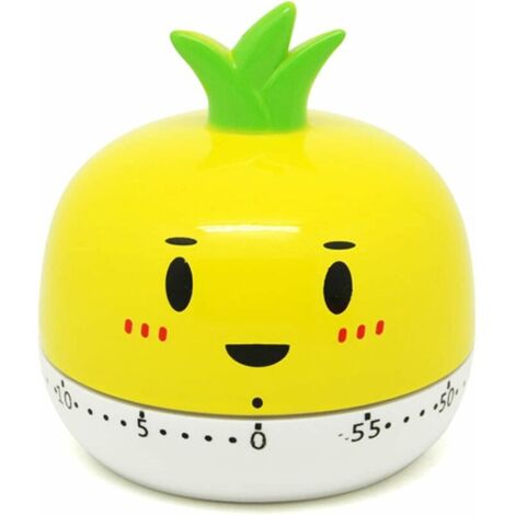 DEESSE SHOP - Minuterie de cuisine mignonne minuterie de cuisine de dessin animé minuterie de cuisine en plastique minuterie de cuisine mécanique avec compte à rebours minuterie de cuisine en forme d' (1/5)