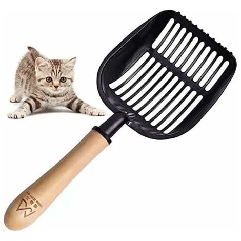 à Litière pour Chat,Pelle à litière pour Chats antiadhésive en métal avec Support Pelle à litière de Toilettes pour Chats – Bac à litière de Chat pour Toilettes by (1/5)