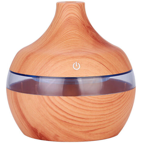 DEESSE SHOP - 300ML Bois Humidificateur Cool Air Brouillard Huile Aroma Diffuseur LED Veilleuse Colorée avec Câble USB pour Bureau À Domicile Voiture Spa Yoga Chambre D'enfant (1/5)