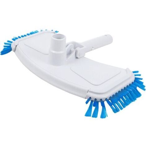 1 Pièce Accessoires de tête d'aspiration à Vide Nettoyage Lavage Scrubber Nettoyeur Outil tête de Brosse de Piscine brosses de Piscine Brosse pour Piscine Plastique Blanche (1/5)