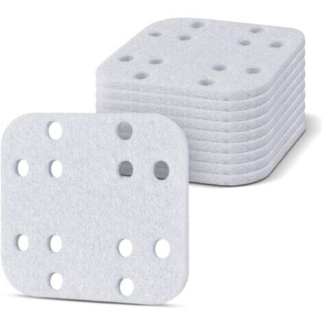 OasisMist 450S & LV 600S Lot de 10 tampons détartrants pour humidificateur d'air avec brouillard chaud et froid, OasisMist 450S & LV 600S, Blanc (1/5)