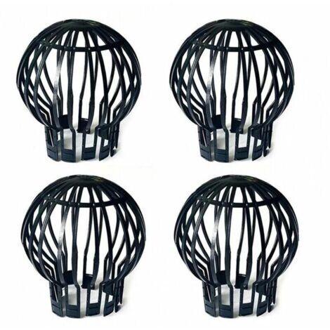 Lot de 4 protège-gouttières en plastique – Maintient les tuyaux de descente de gouttière à l'écart des blocages causés par les feuilles, la mousse, la boue, la boue, les balles et autres débris – Flex (1/5)