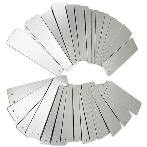 Étiquettes en aluminium pour le jardinage, 100 pièces, rectangulaires, panneaux extérieurs, panneaux métalliques, étiquettes pour plantes de jardinage, panneaux en aluminium (1/5)