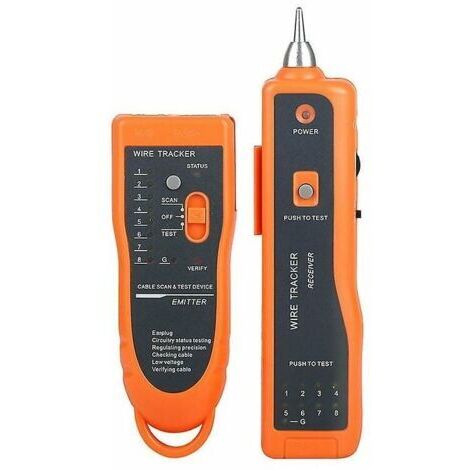 Testeur de câble, Xq-350 testeur de câble réseau LAN de haute qualité et utile, traqueur de fil de recherche de ligne Rj11 Rj45(2pcs) (1/5)