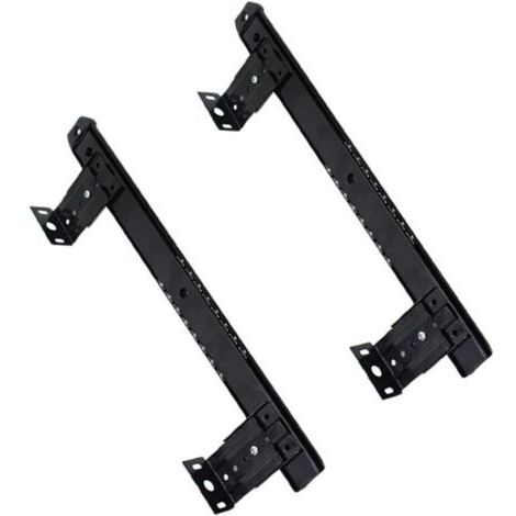 Glissières de Tiroir en pour Clavier Installation Facile Rail de Clavier Largeur 35 CM Compatible Bureau 1 Paire (1/5)