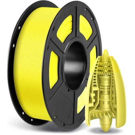 PETG Filament 1.75 mm, Dimensional Accuracy +/- 0.02 mm, 3D Printing Filament for 3D Printers, Vacuum Packaging, Tidy Spool, Yellow, 1 kg (1/5)
