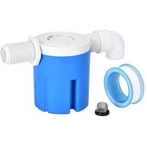 Contrôleur de niveau de piscine, vanne à flotteur automatique pour le niveau d'eau - entrée latérale intégrée intégrée - contrôleur de vanne à flotteur pour lave-auto - pour piscine, réservoir (20 mm) (1/5)