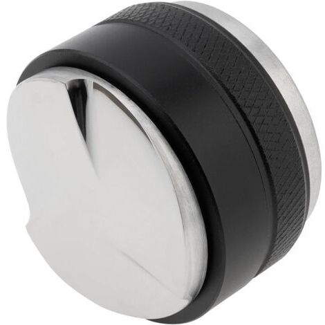 Distributeur de café et tamper, niveleur à expresso à double tête livré avec tampon de presse et brosse de nettoyage, convient pour porte-filtre de 51 mm, profondeur réglable (1/5)