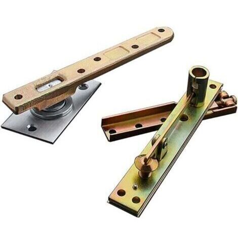 1 jeu (B)Charnières robustes pour porte rotative charge 150kg Charnières pivotantes dissimulées Acier inoxydable 360° Broche arbre de porte porte en bois Porte secrète Ajustable Charnière à pivot (1/5)