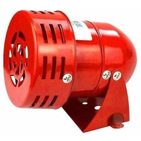 Sirène alarme 220V puissante sirène extérieure alarme 120dB rouge moteur fil Sirne métal corne industrie bateau alarme (1/4)