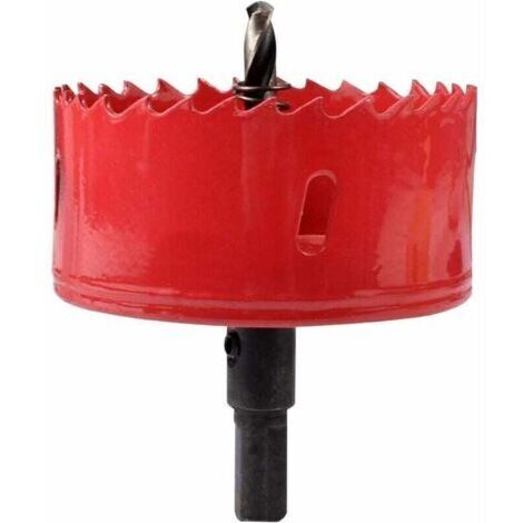Scie Cloche Bi-Métal 85mm, Scie Trèpan Pour Fer, Aluminium, Bois, Cloison Sèche, Tuyau, Plastique, Panneau De Fibres De Bois (1/5)
