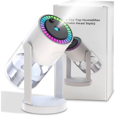Petit humidificateur portable, humidificateur ultrasonique pour chambre à coucher, humidificateur d'intérieur avec lumière étoilée, 2 modes de brouillard pour une utilisation dans les voitures (1/4)
