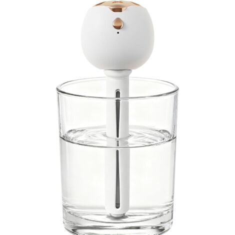 d'humidificateur de bureau portable, mini diffuseur d'humidité silencieux, humidificateur d'air à brume ultrasonique, conception peu encombrante, brume fine continue, pour chambre à coucher, (1/4)