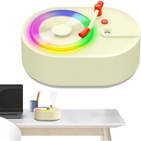 Humidificateur de pièce – Petit diffuseur d'aromathérapie, 2 modes de brume rechargeables, silencieux, éclairage d'ambiance coloré, diffuseur d'aromathérapie pour la maison, la chambre, le bureau, le (1/4)